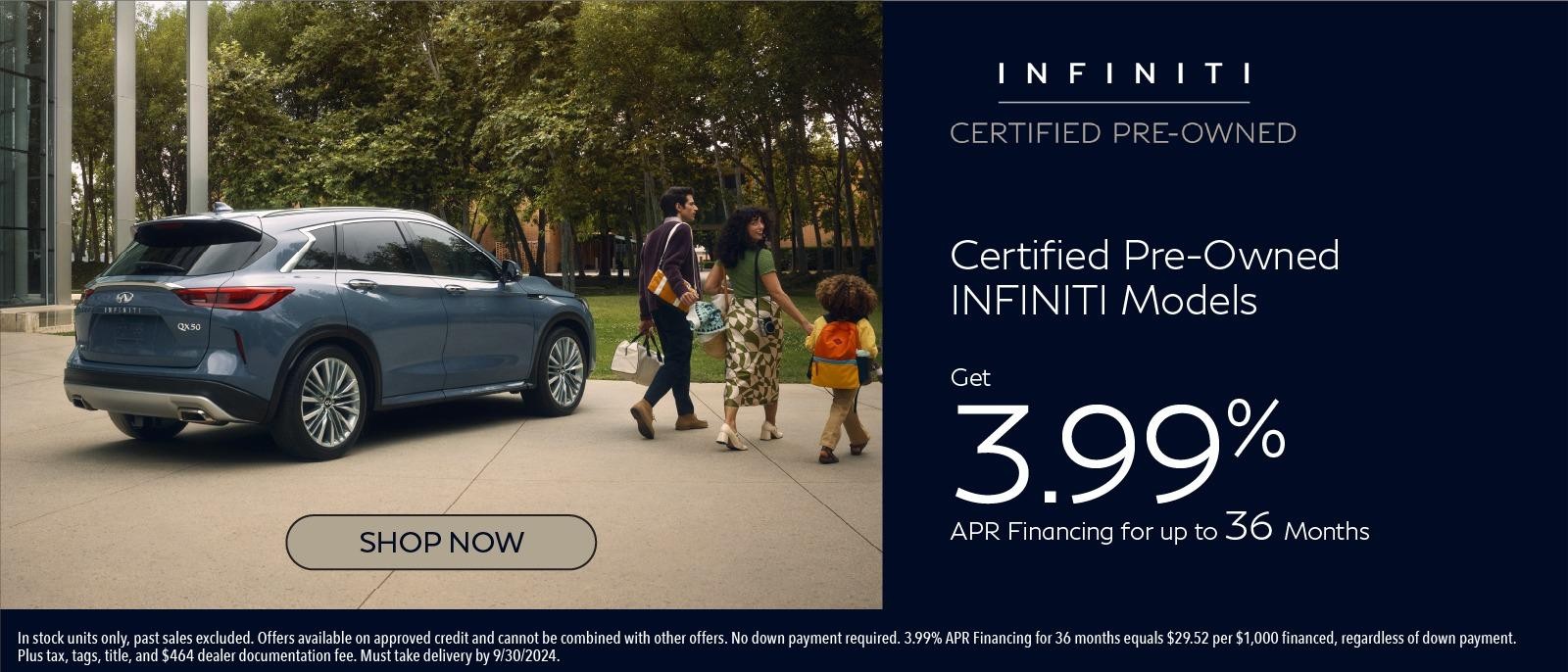 Certified Pre-Owned INFINITI Models