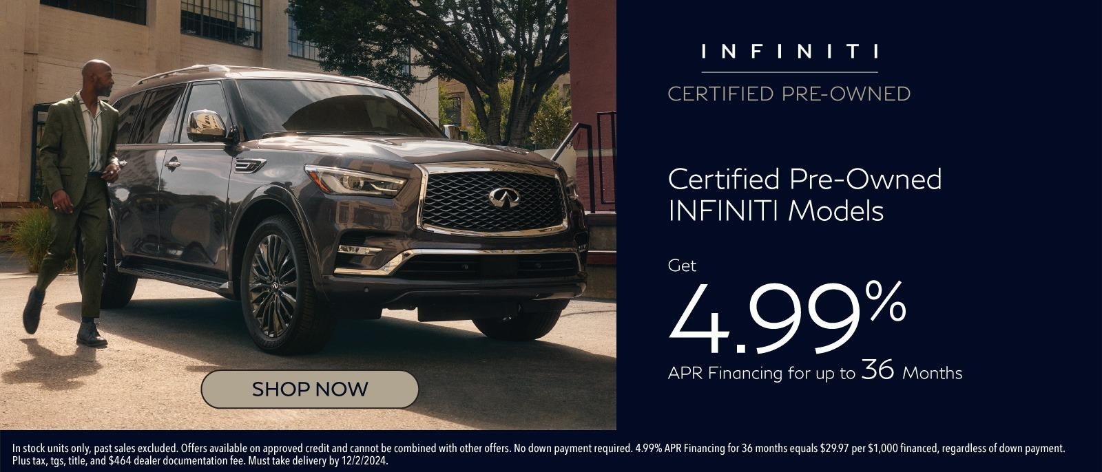 Certified Pre-Owned INFINITI Models