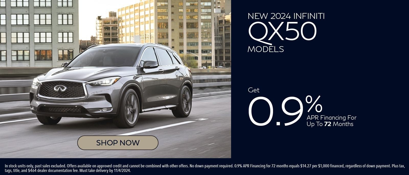 New 2024 INFINITI QX50 Models