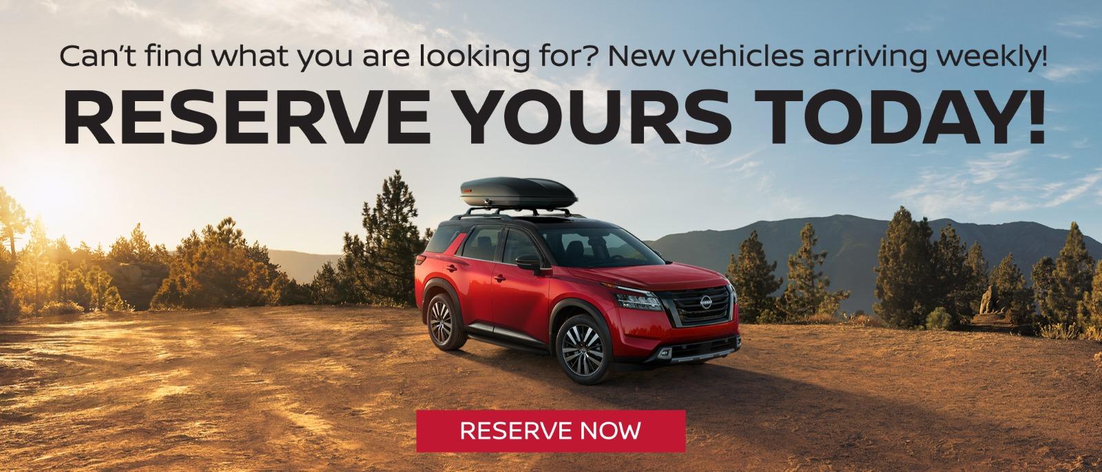 Reserve Your Vehicle