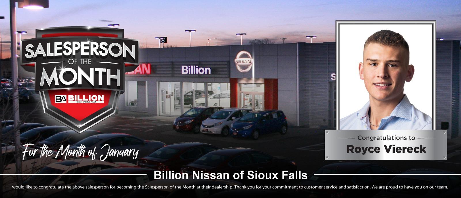 New and Used Vehicle Dealership Billion Nissan of Sioux Falls