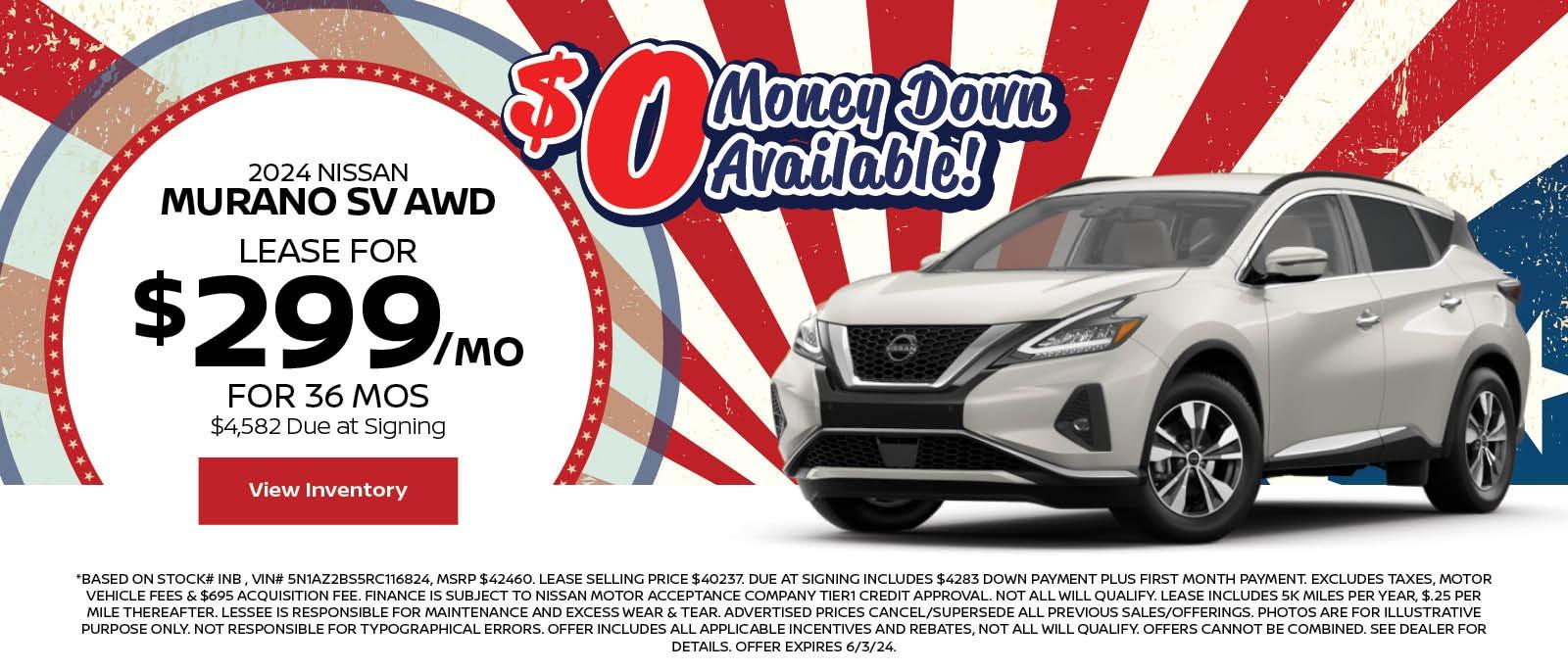 Nissan Murano Lease Special