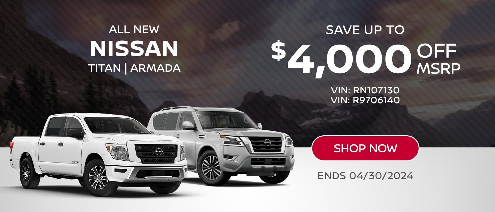 Save up to $4,000 OFF MSRP