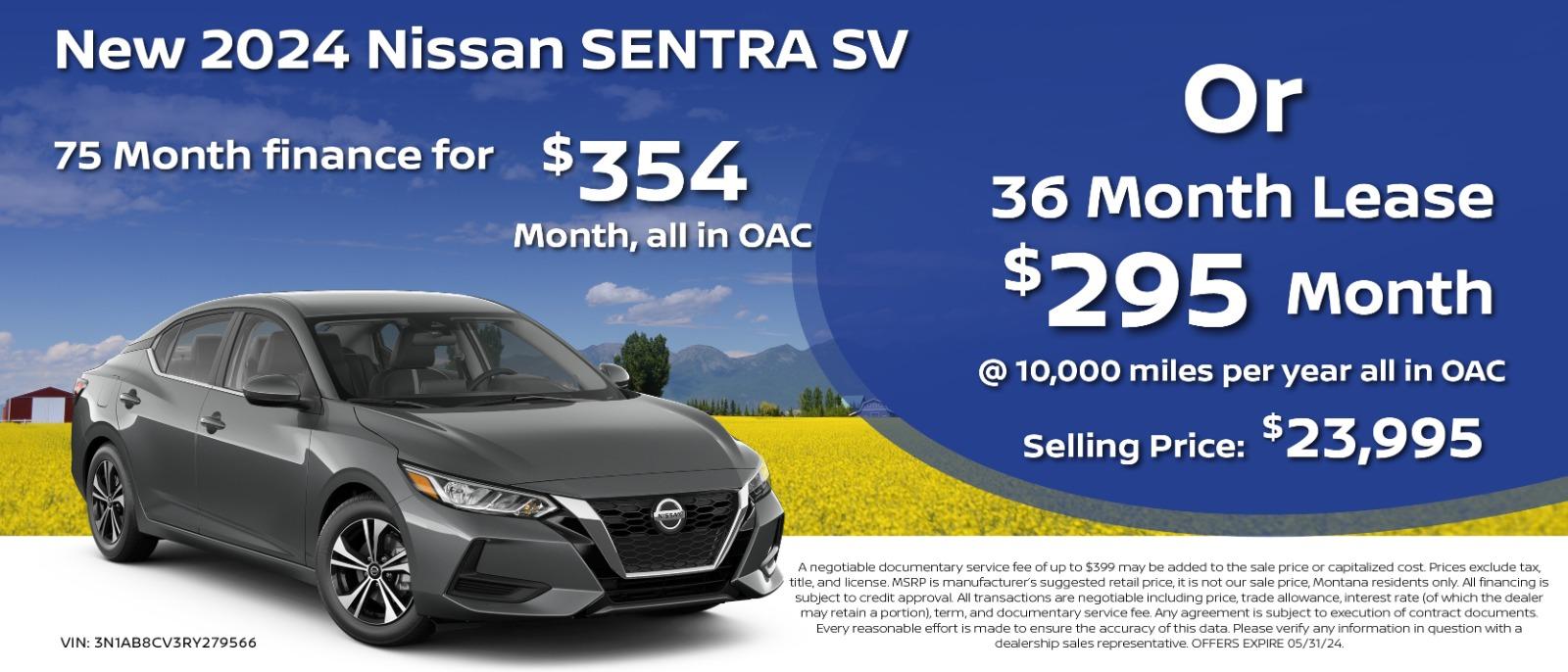 2024  Nissan Sentra SV