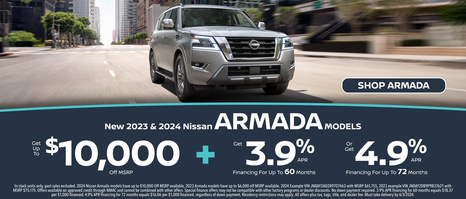 New 2023 and 2024 Nissan Armada Models