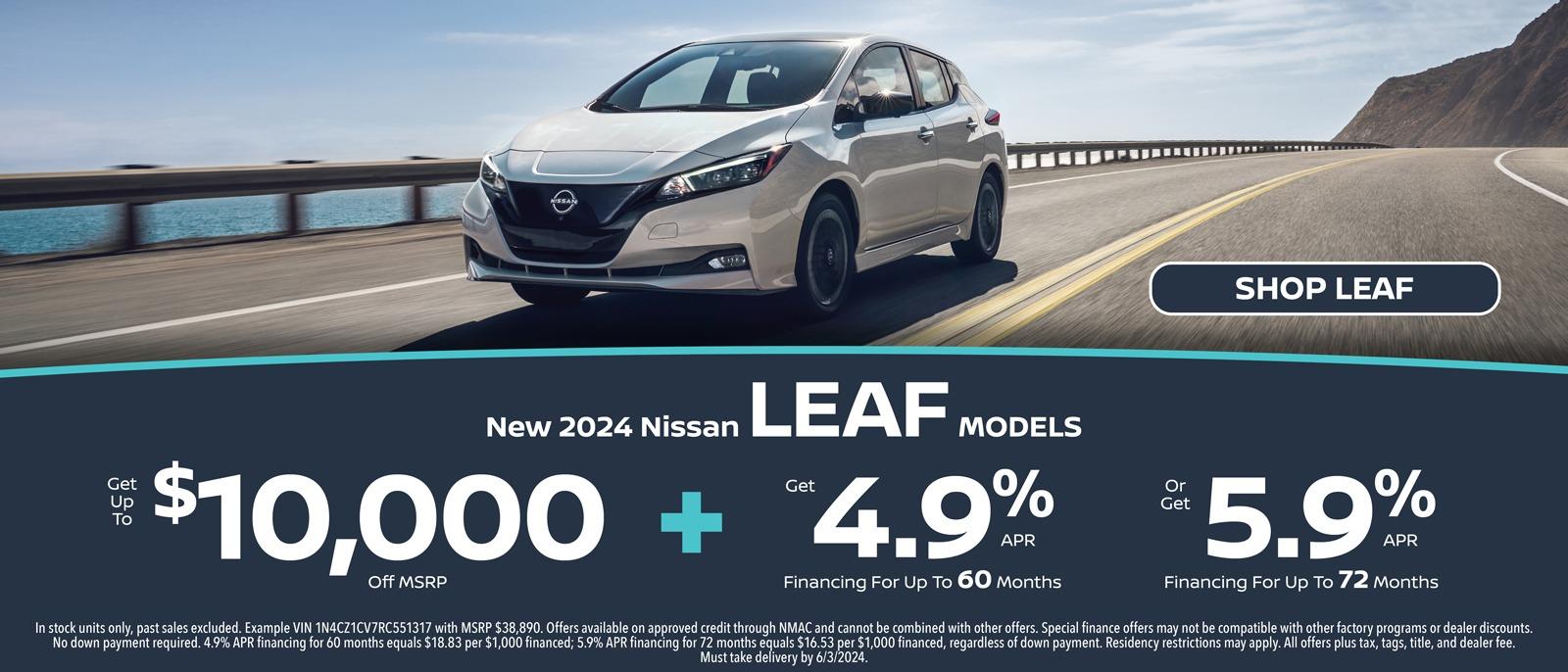 New 2024 Nissan LEAF Models