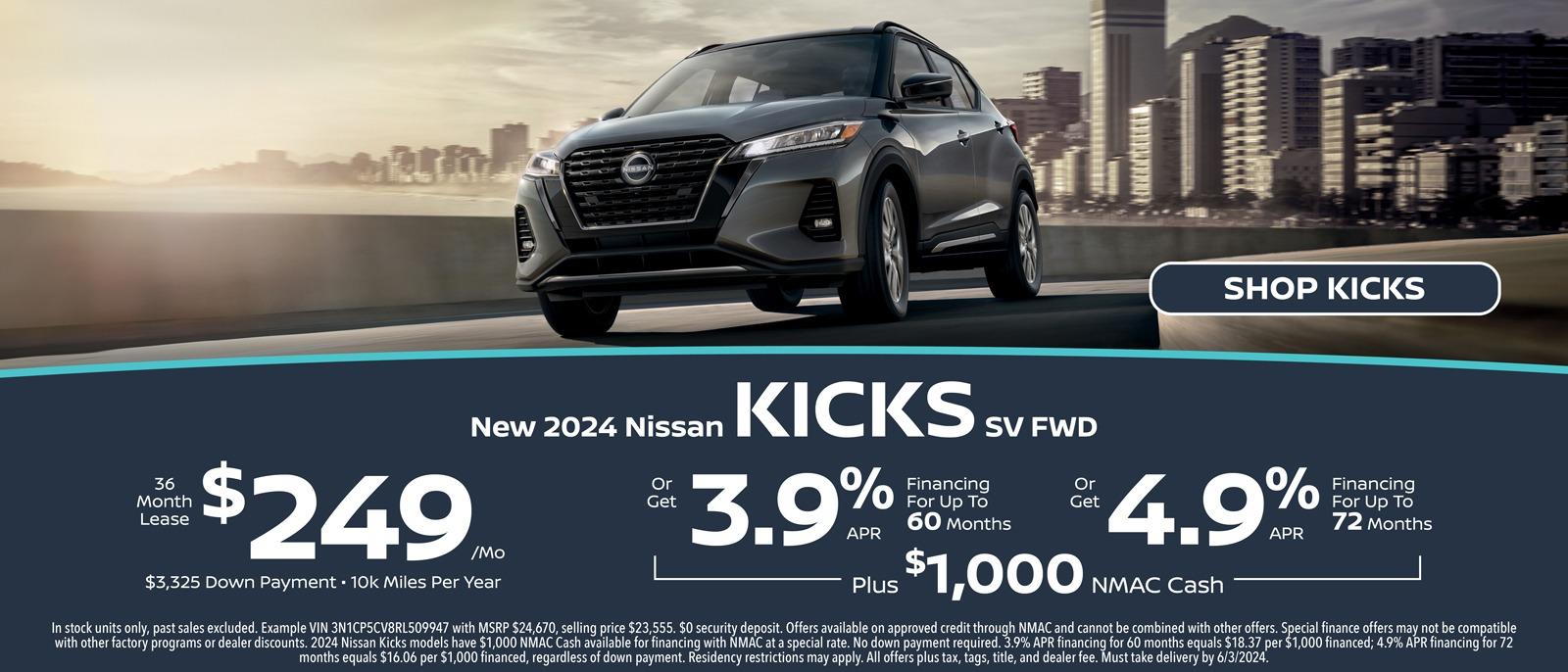New 2024 Nissan Kicks SV FWD