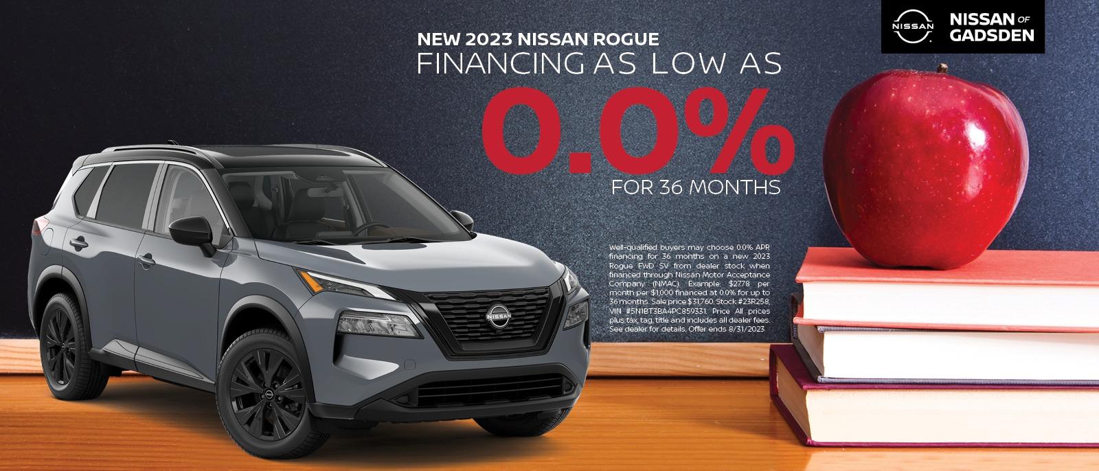 nissan rogue financing offers