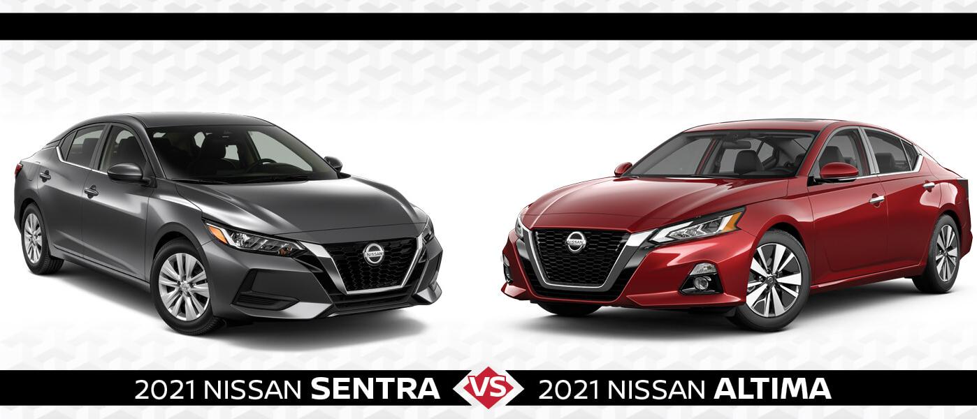 New Nissan Sentra Vs Nissan Altima Features Specs Model Offers Available