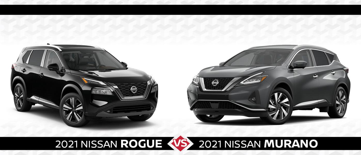 Nissan Rogue vs. Murano Features & Specs Compared