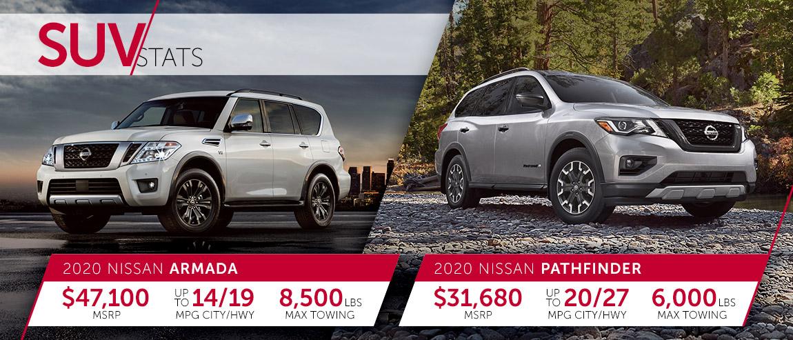 2020 Nissan Armada vs. Nissan Pathfinder Columbus MS