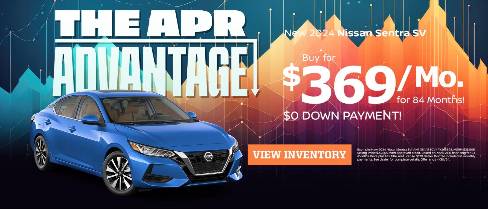 New 2024 Nissan Santra SV
Buy for $369/mo for 84 months!
$0 down payment!