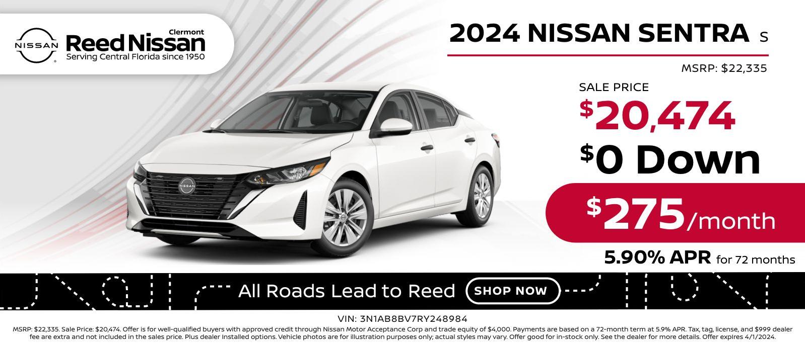 Reed Nissan Clermont is a Clermont Nissan dealer and a new car and used