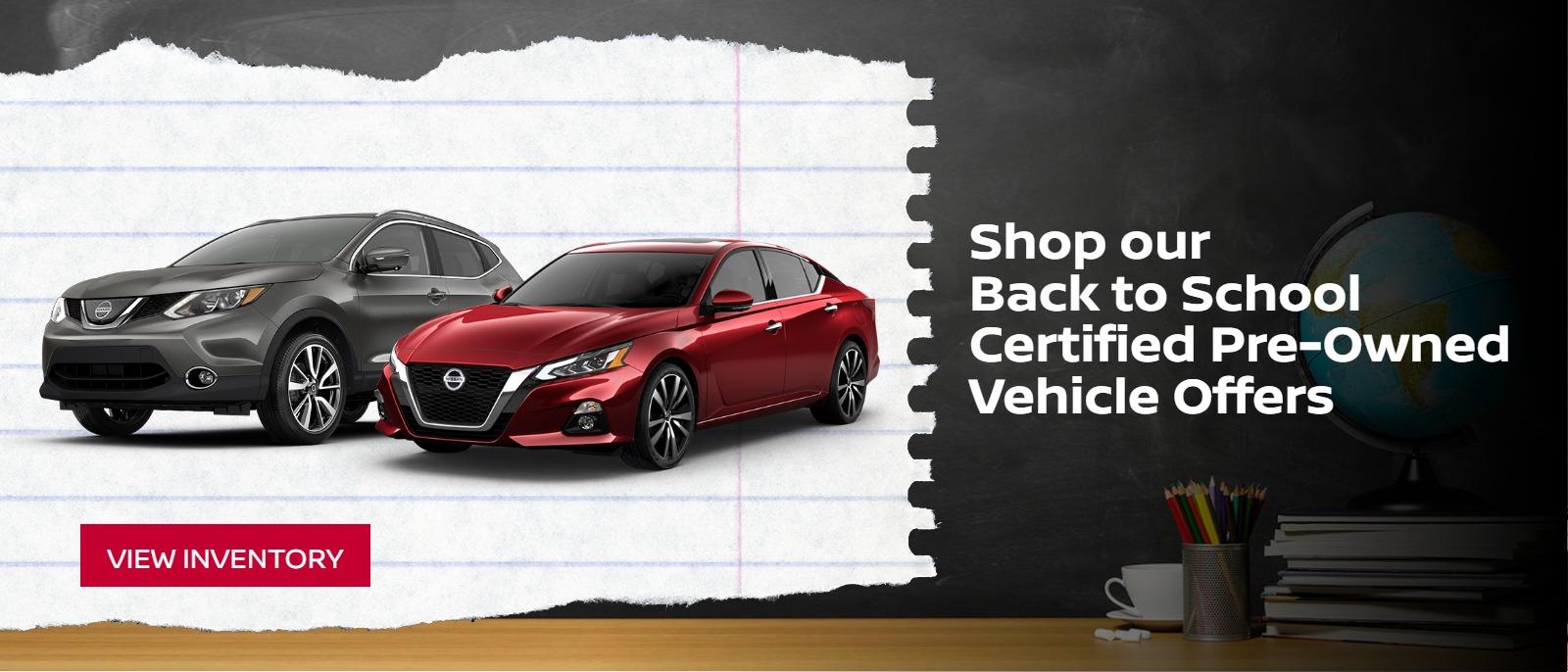 Shop our Back to School Certified Pre-Owned Vehicle Offers