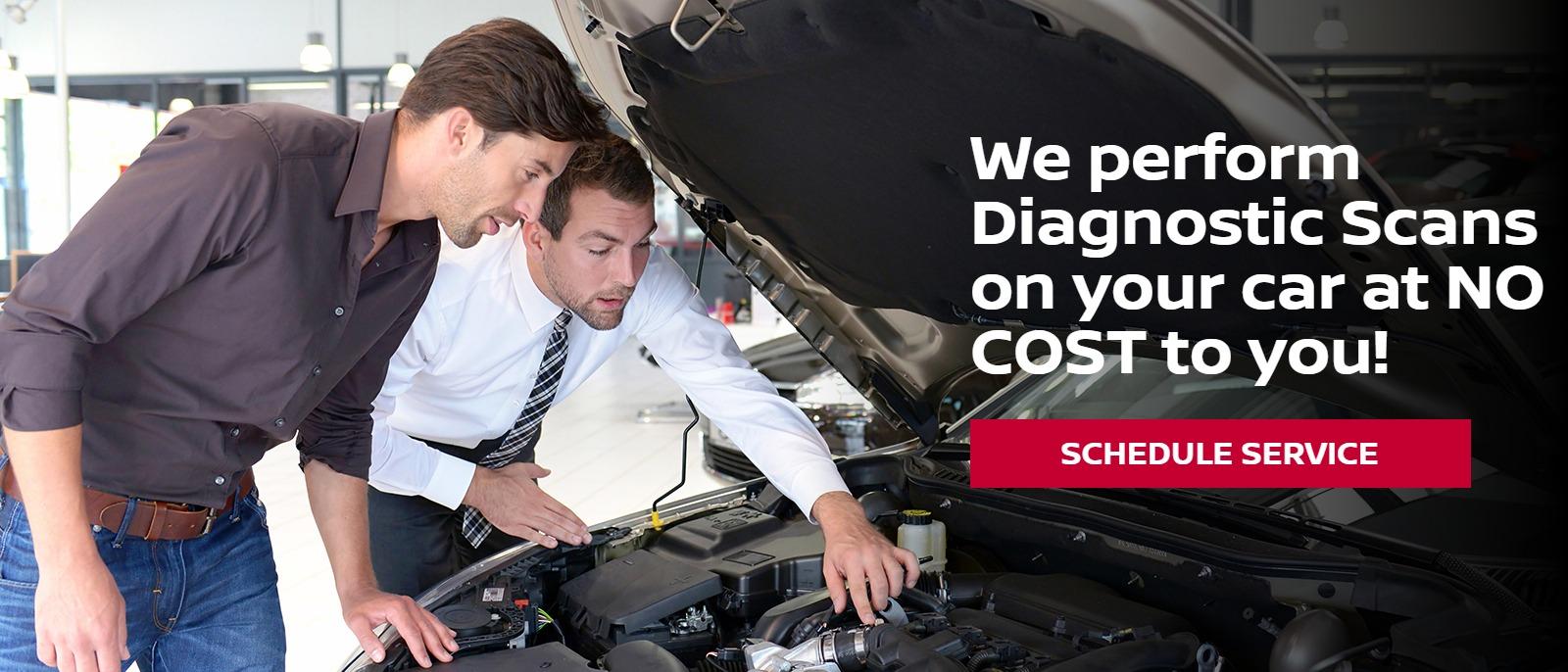 We perform Diagnostic Scans on your car at NO COST to you!