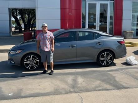 Pedro Sanchez from Stephenville purchased a 2023 Nissan Sentra. Helped by Katie Santos.