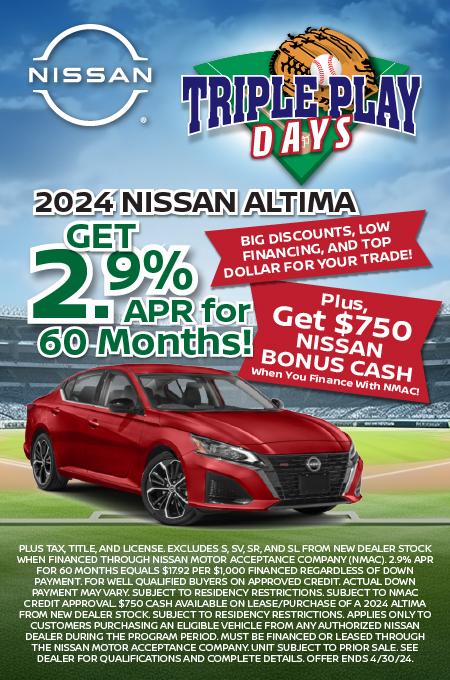 Nissan Altima Offer!⚾