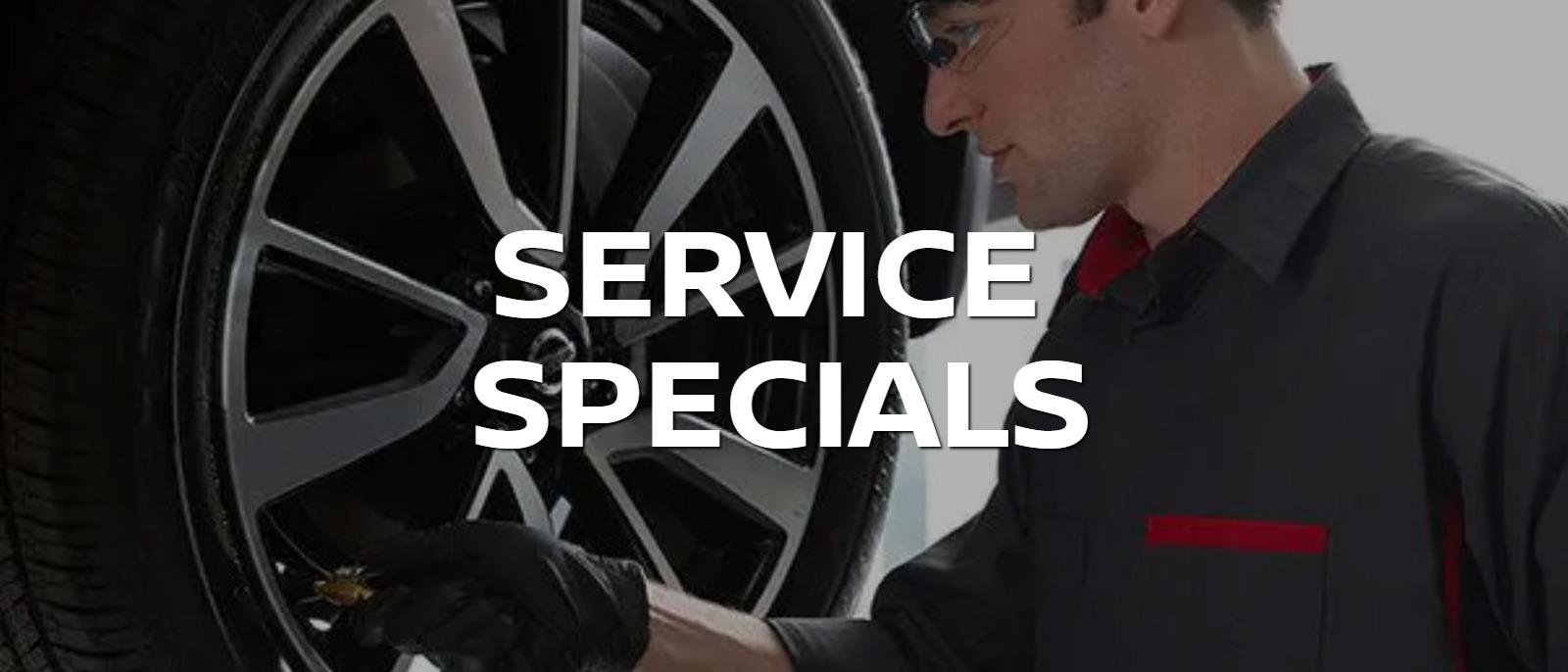 Home page CTA -  Service Specials