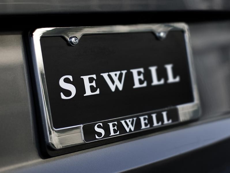 License Plate of a Sewell Loan Car