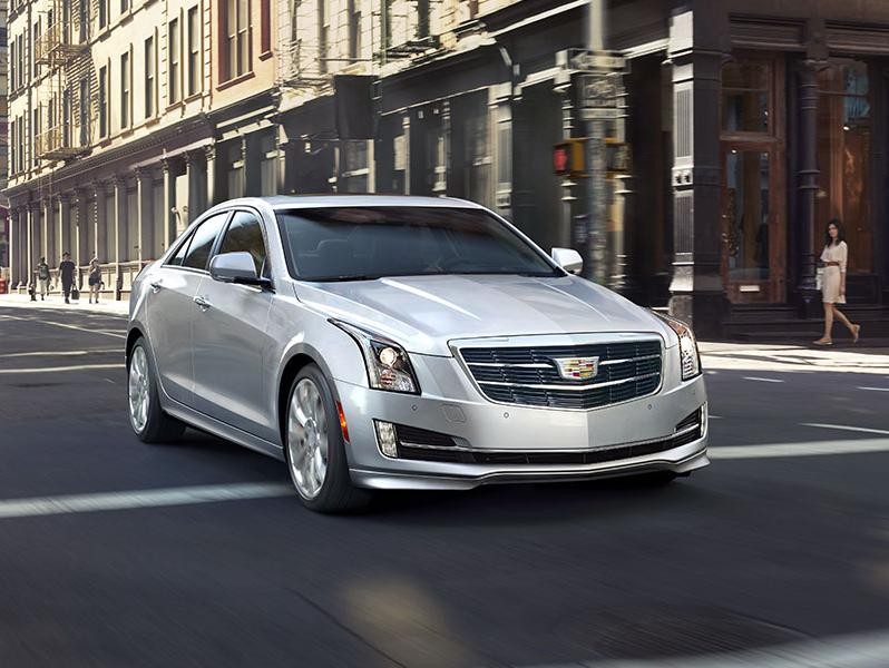 2018 Cadillac ATS driving down the road