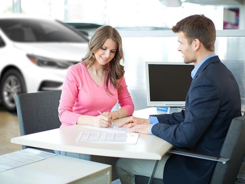 Woman in financing department