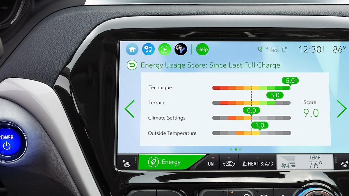 Chevy Bolt EV Driver's Information Center. 