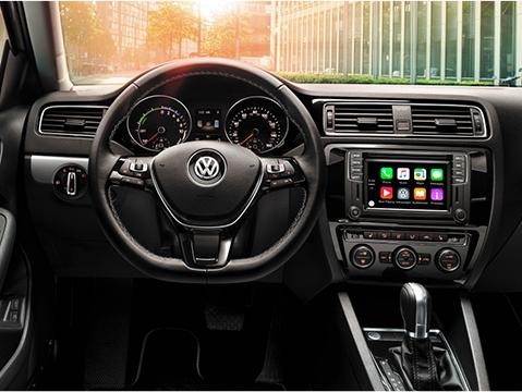 Interior shot of Volkswagen vehicle