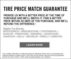 TIRE PRICE MATCH GUARANTEE