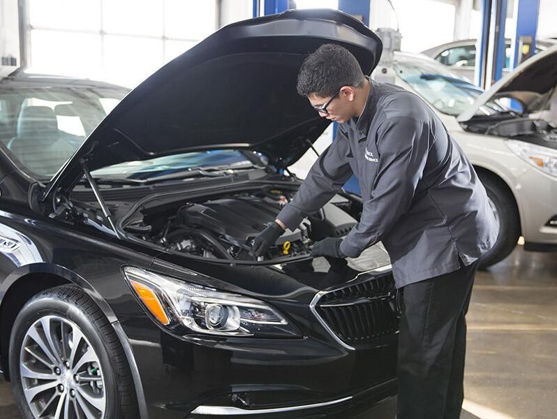 Certified-Service Mechanics in Service Bay