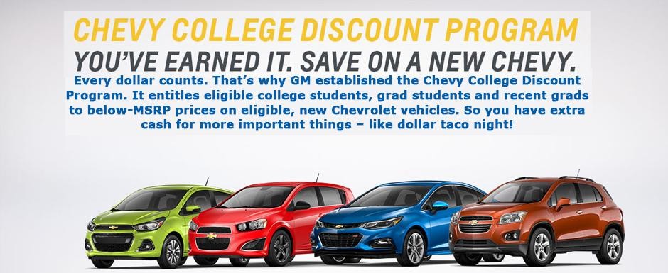 chevy college discount