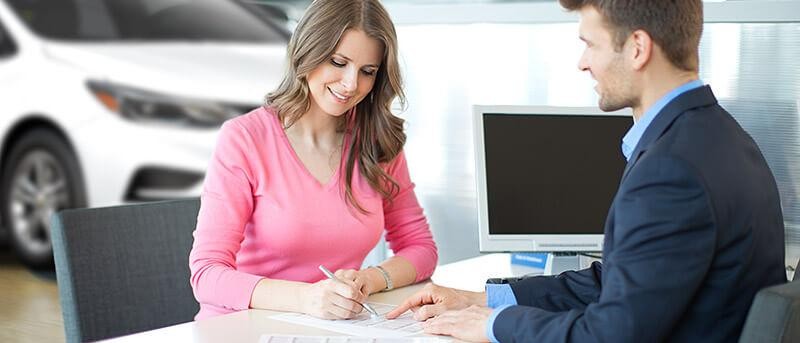 Woman in financing department