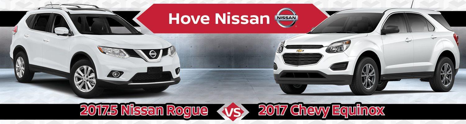 nissan rogue compared to chevy equinox