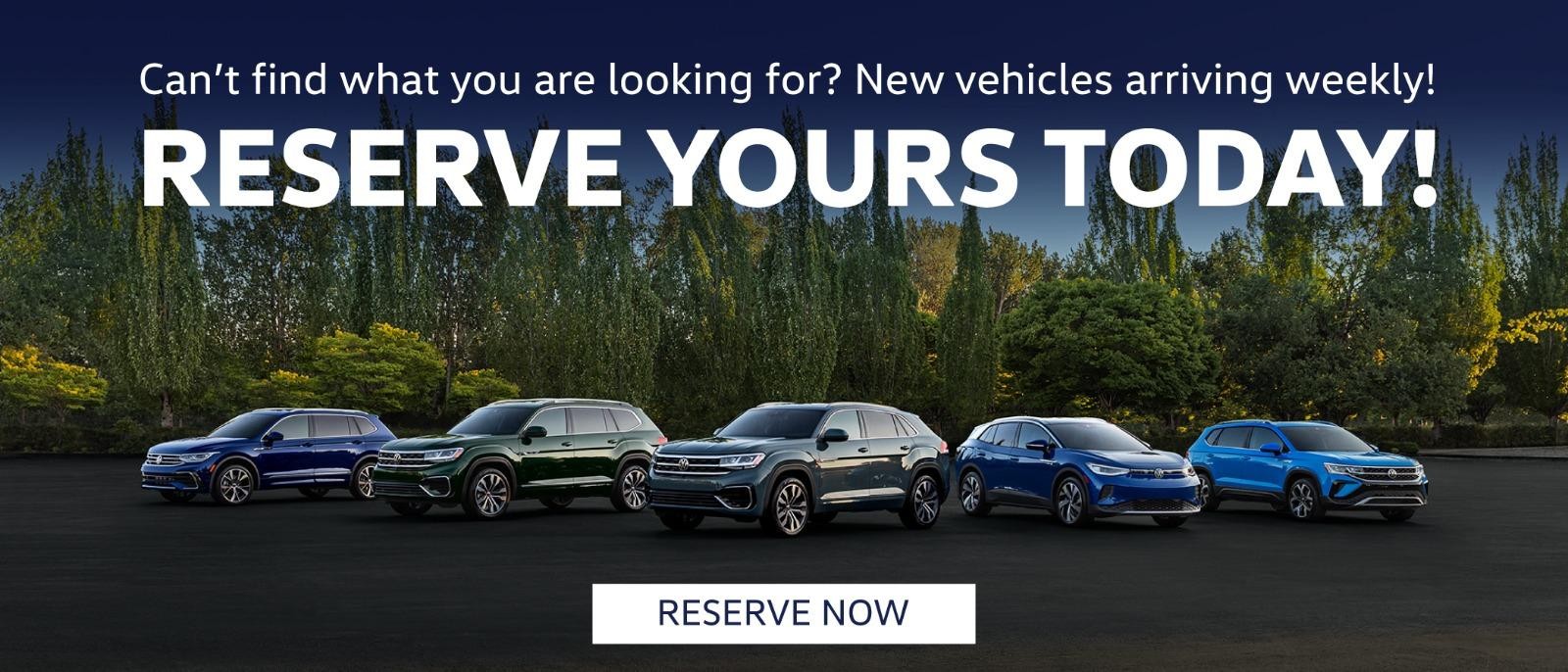 Reserve Your Vehicle