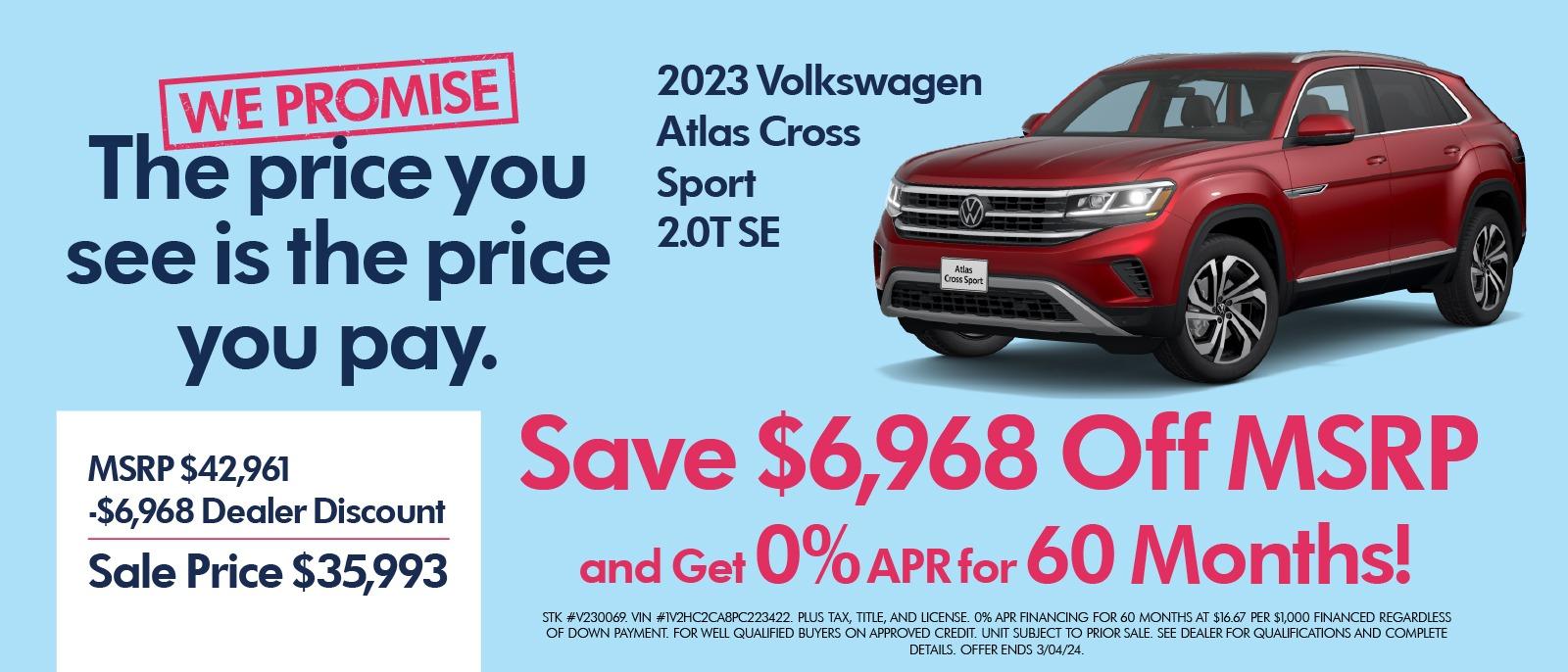 2023 VW Atlas Cross Sport Special!