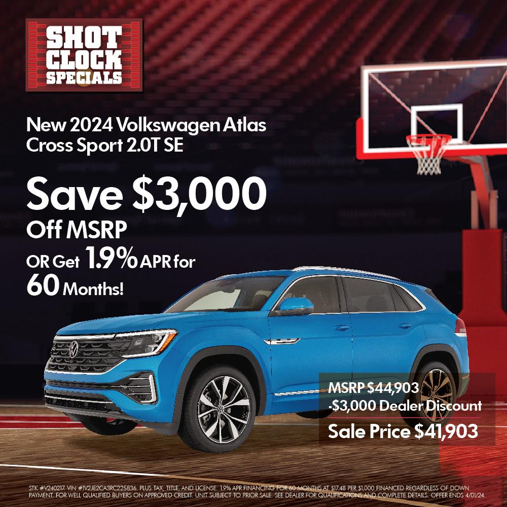 VW Atlas Cross Sport Shot Clock Special!🏀